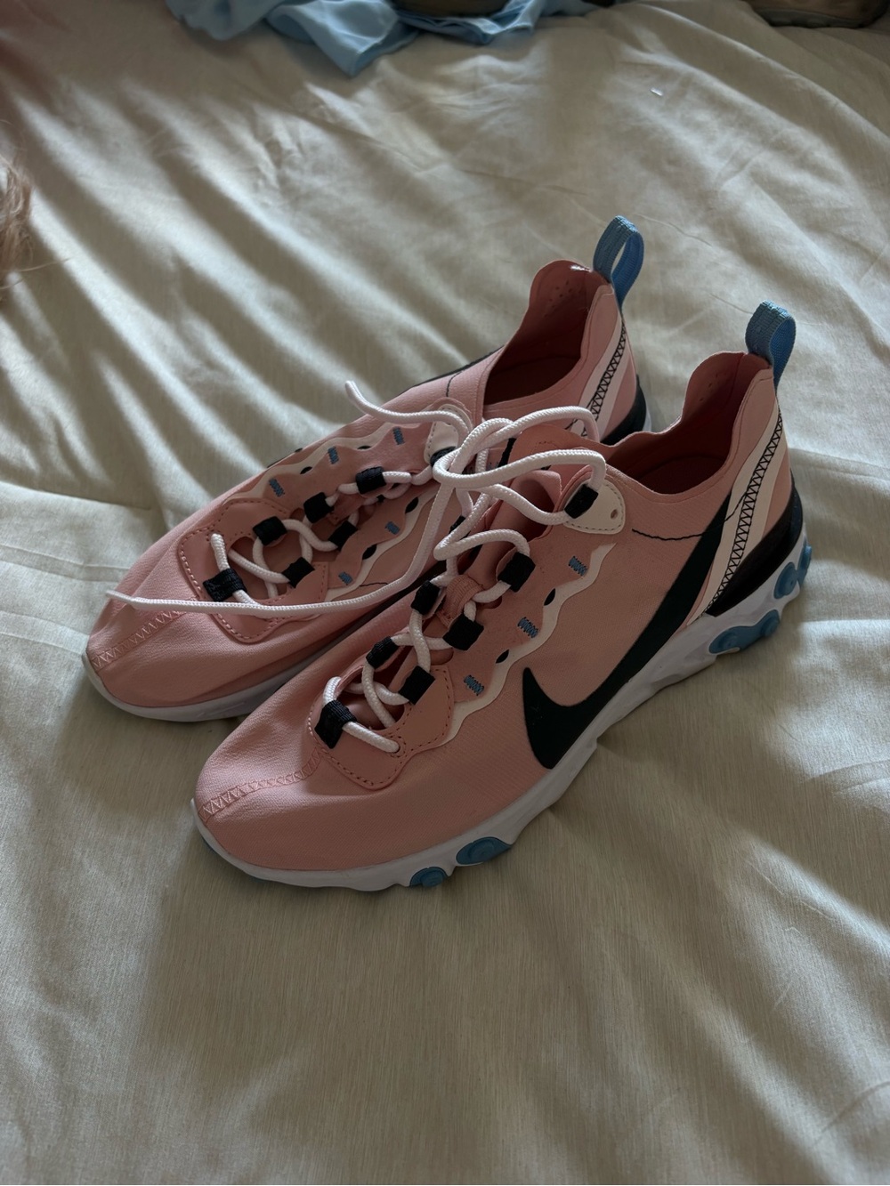 Nike Women’s Pink and Black Lace-Up Athletic Sneakers